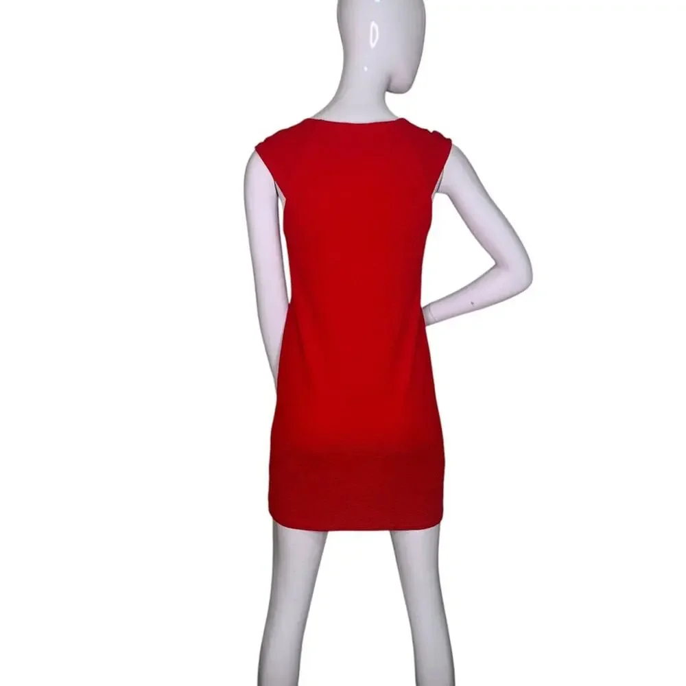 Everly Dress Sleeveless Red Full Lining No Pockets Pullover Size S